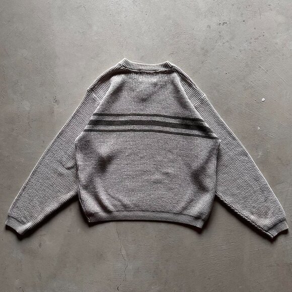 vintage lakeland boxy v neck knit sweater - Picture 3 of 5